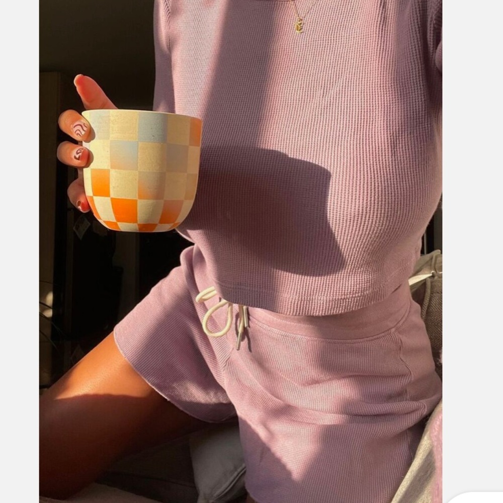 Mate the Label Purple Waffle Shorts